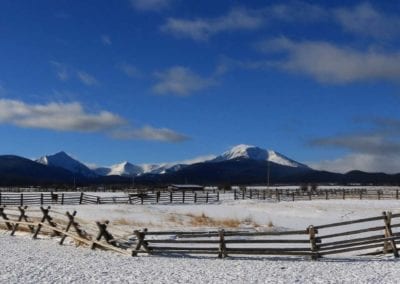 Winter - Snowy Wood Fence