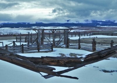 Agriculture - Wood Structure and Snow