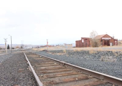 Urban Scapes - Railroad Tracks & Building