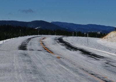 Roads - Snow Covered Curve